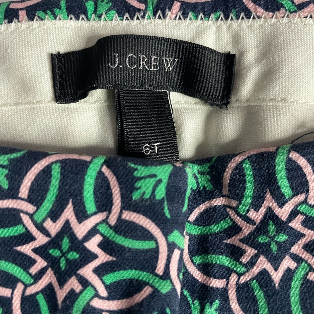 J. Crew Green and Pink Patterned Pants - Picture 3 of 3